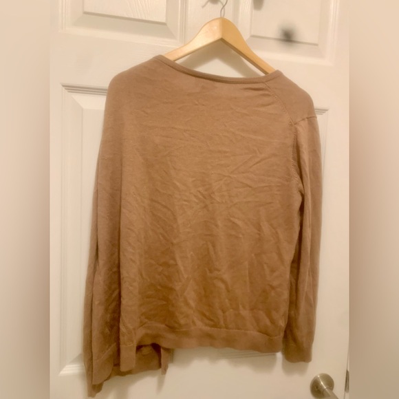 Lightweight, camel- coloured, cotton-blend cardigan XL - Picture 5 of 10